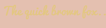 Image with Font Color E3C781 and Background Color E4C0B0